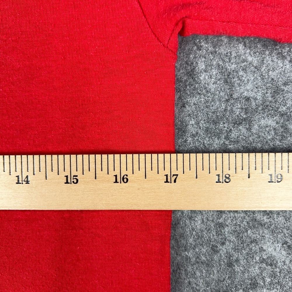 VTG PUMA Shirt Mens Medium Red Sportswear Logo Single Stitch 80s Tee USA‎ Made - Picture 8 of 10